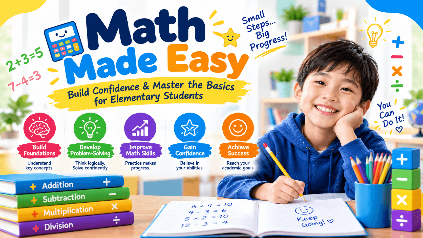Math Made Easy: Build Confidence & Master the Basics for Elementary Students
